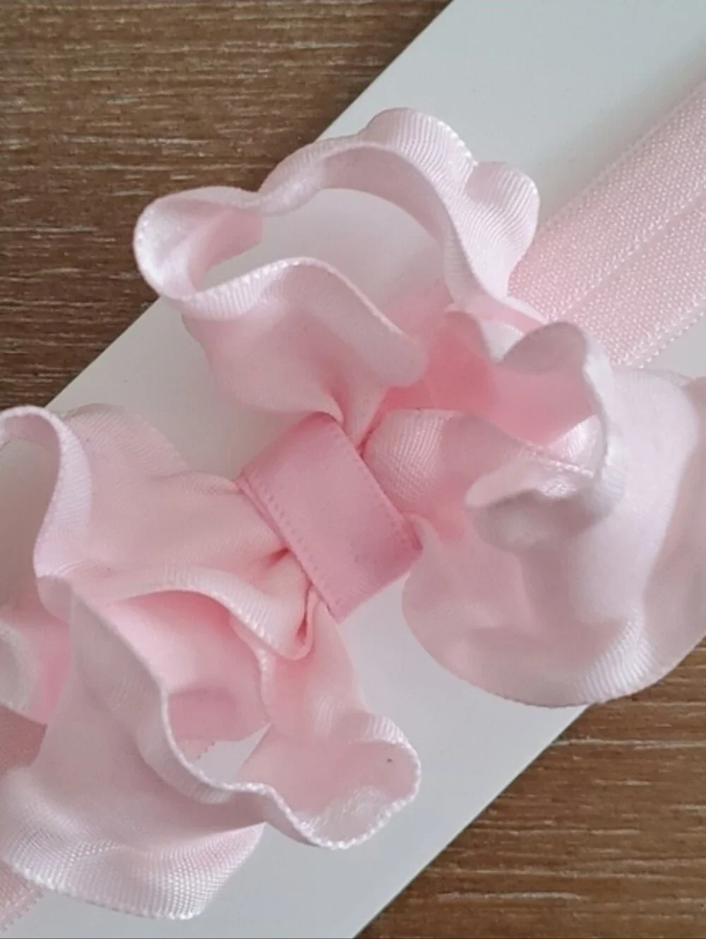 Shimmy Shimmy Pink Ruffle Bow Headband Baby Toddler NWT Made in USA